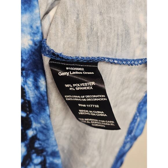 Gerry Women's RacerbackTravel Dress Sz Medium Sleeveless NWT Blue Striped Bra - Picture 4 of 8